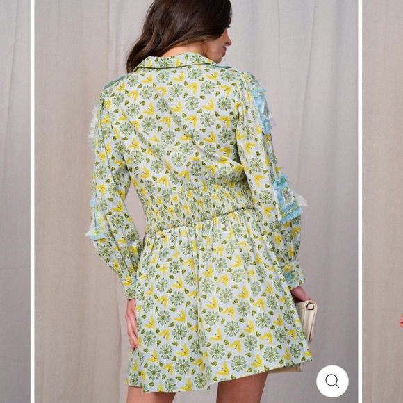 Floral Yellow Dress - Picture 4 of 4